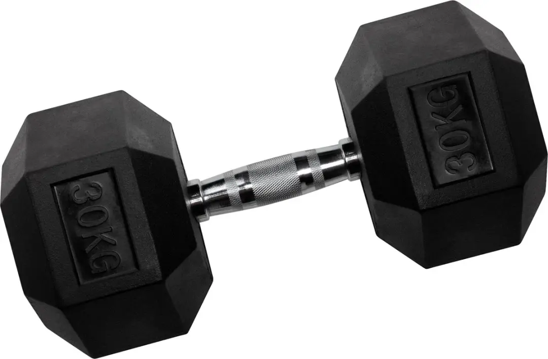 VirtuFit Hexa Dumbbell Pro 30kg - Zilver/Zwart
