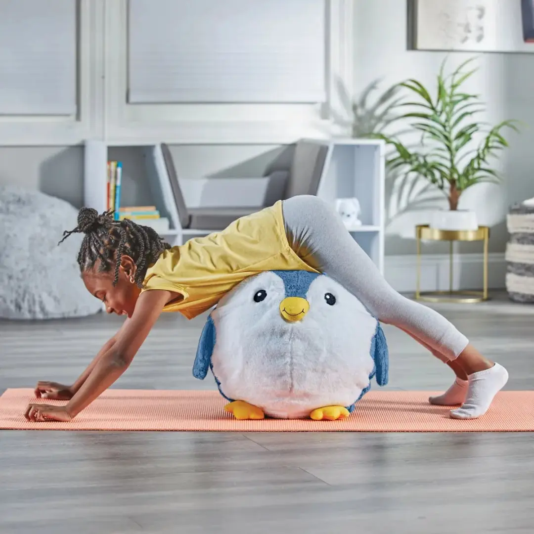 Learning Resources Yoga Bal Buddy BubblePlush Penguin - 3+ - Blauw/Wit