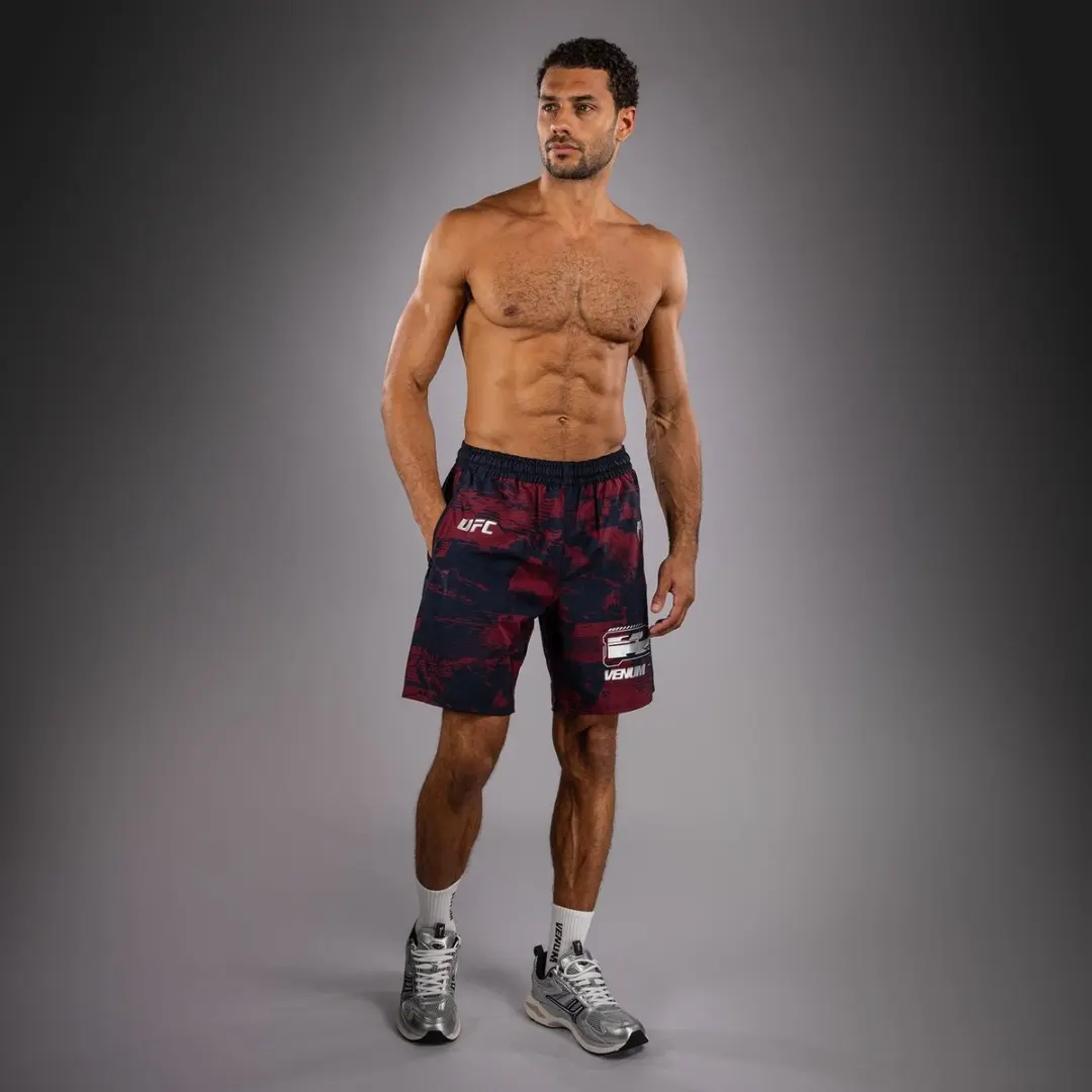 UFC Zenith x Venum Authentic Fight Week Short - Marineblauw/Bordeauxrood XL