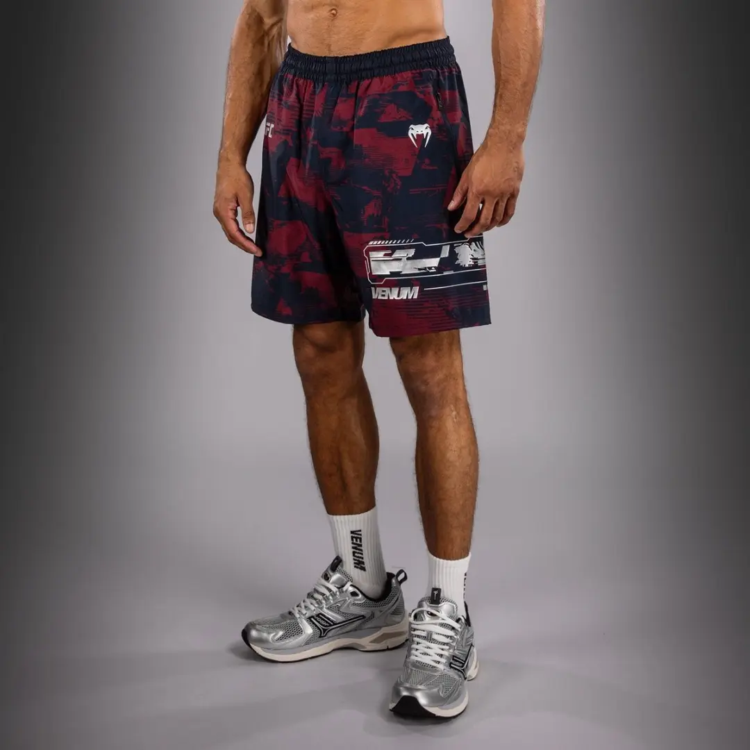 UFC Zenith x Venum Authentic Fight Week Short - Marineblauw/Bordeauxrood XL