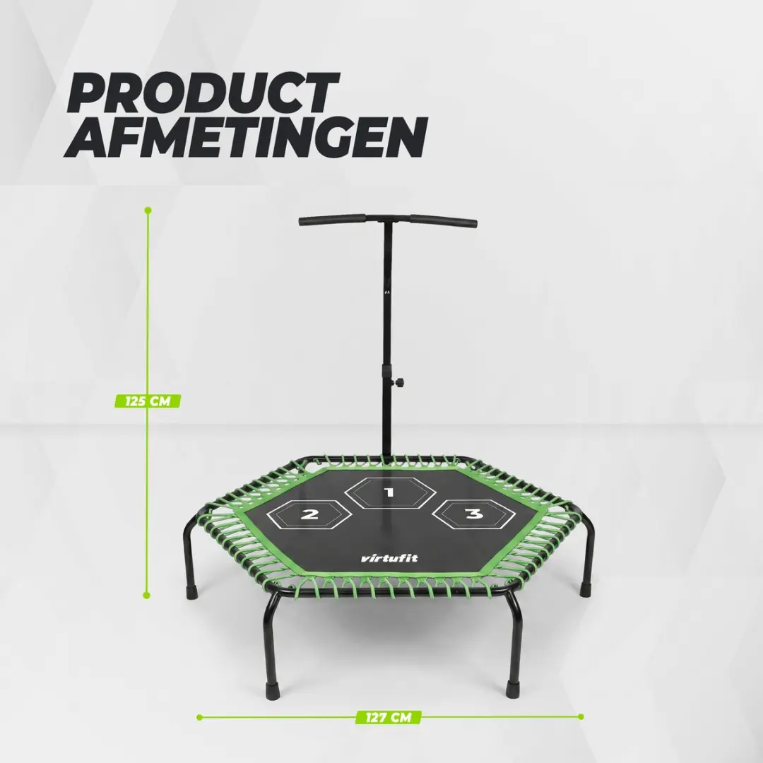 Virtufit Fitness Trampoline Pro VF06138 - 127cm - Zwart