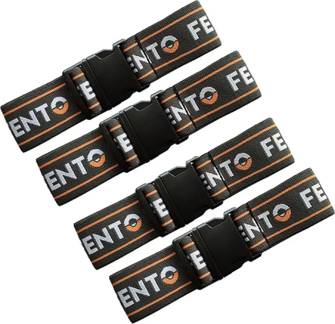 Fento Max Set Clip Elastieken - 4 Stuks - Zwart
