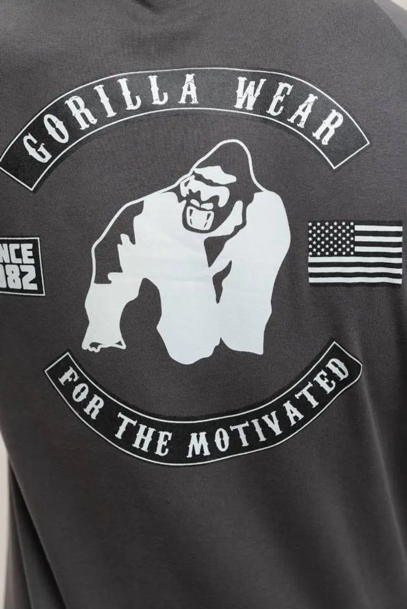 Gorilla Wear Huntley Mouwloze Hoodie M - Grijs