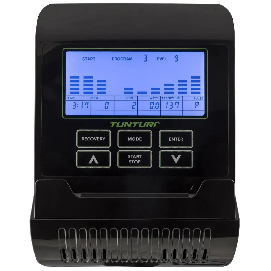Tunturi Star Fit E100 Hometrainer 21 Programma's - 24 Niveaus - Zwart