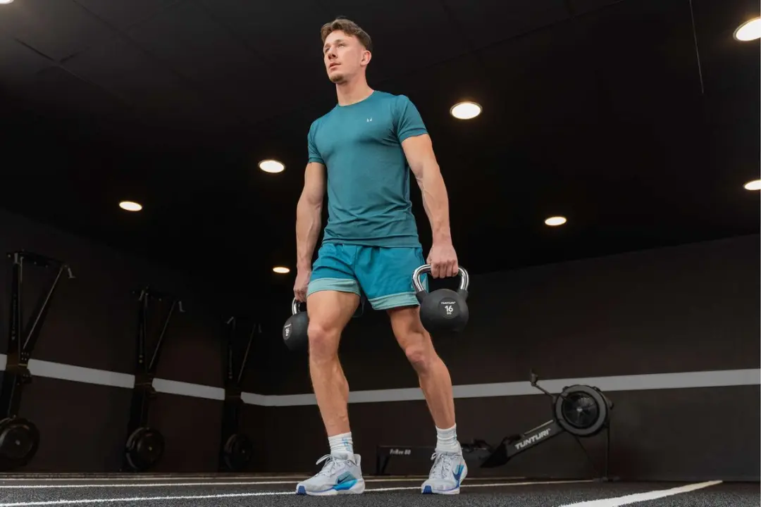 Tunturi Platinum Rubber Kettlebell 6kg - Zwart/Zilver