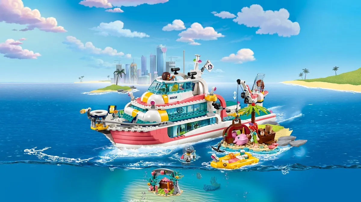 LEGO Friends Reddingsboot 41381 - 908 Stukken - 3 Minifiguren