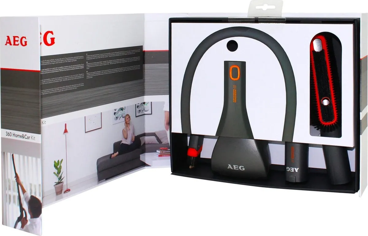 AEG AKIT12 Clean & Tidy Car Kit Mondstuk - 3-delig - Rood