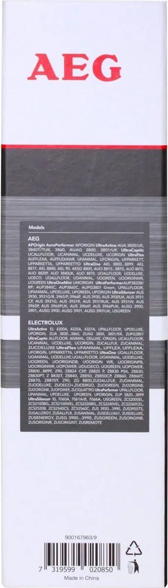 AEG AKIT12 Clean & Tidy Car Kit Mondstuk - 3-delig - Rood