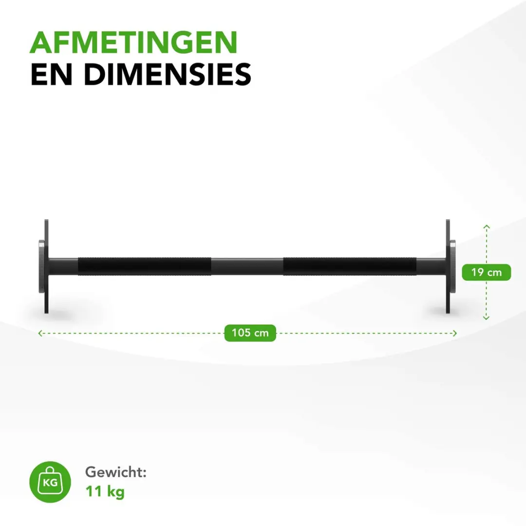 Tunturi Rapid Verstelbare Barbell 11kg - Zwart