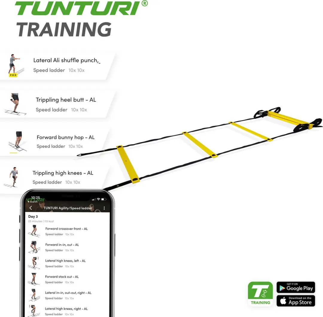 Tunturi Agility Ladder 4.5m - Fitnessladder