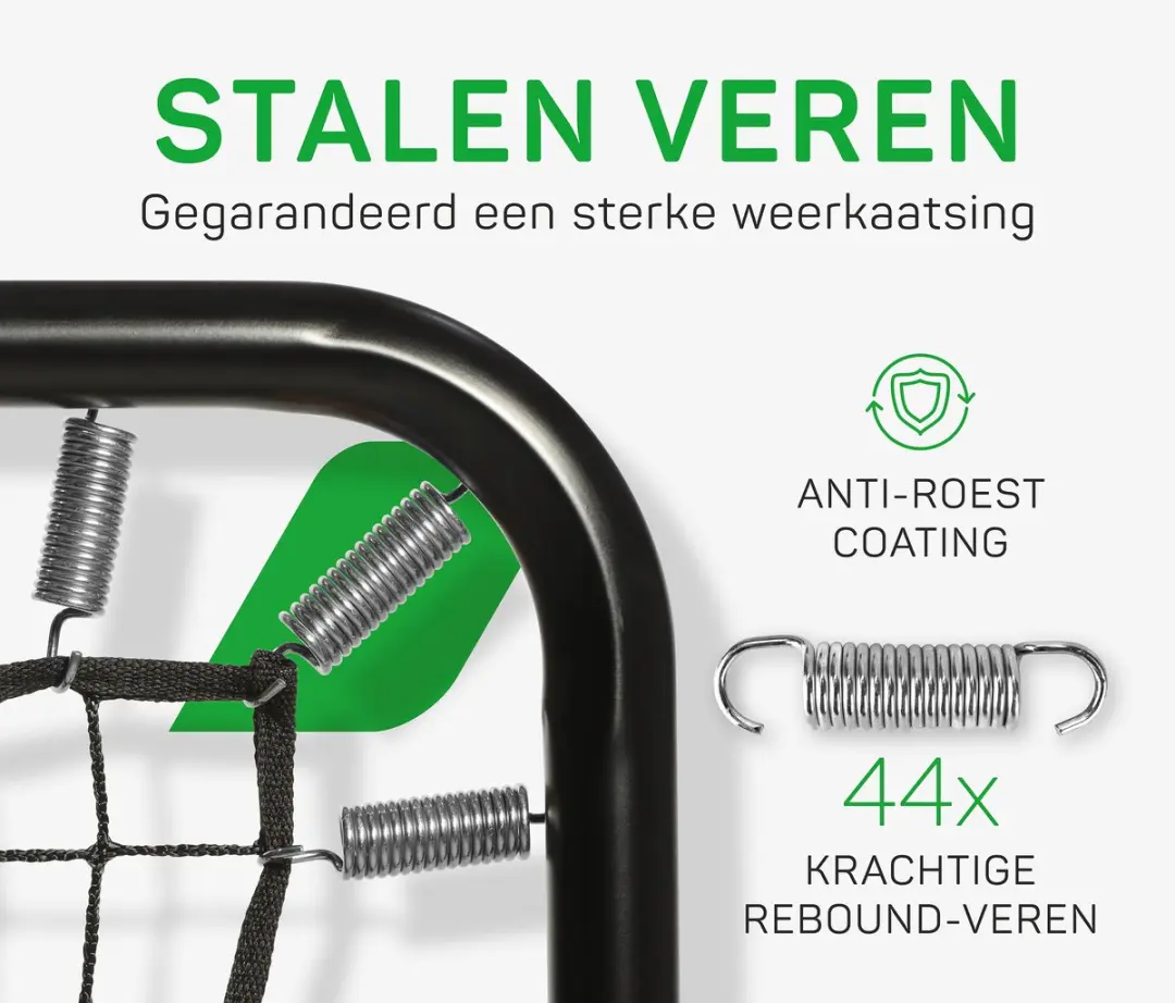 Salta Motion Zwart Rebounder 124x124cm - Voetbal/Handbal/Volleybal