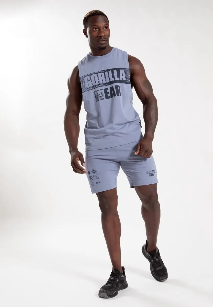 Gorilla Wear Lopez Drop Armhole Tank Top 2XL - Blauw
