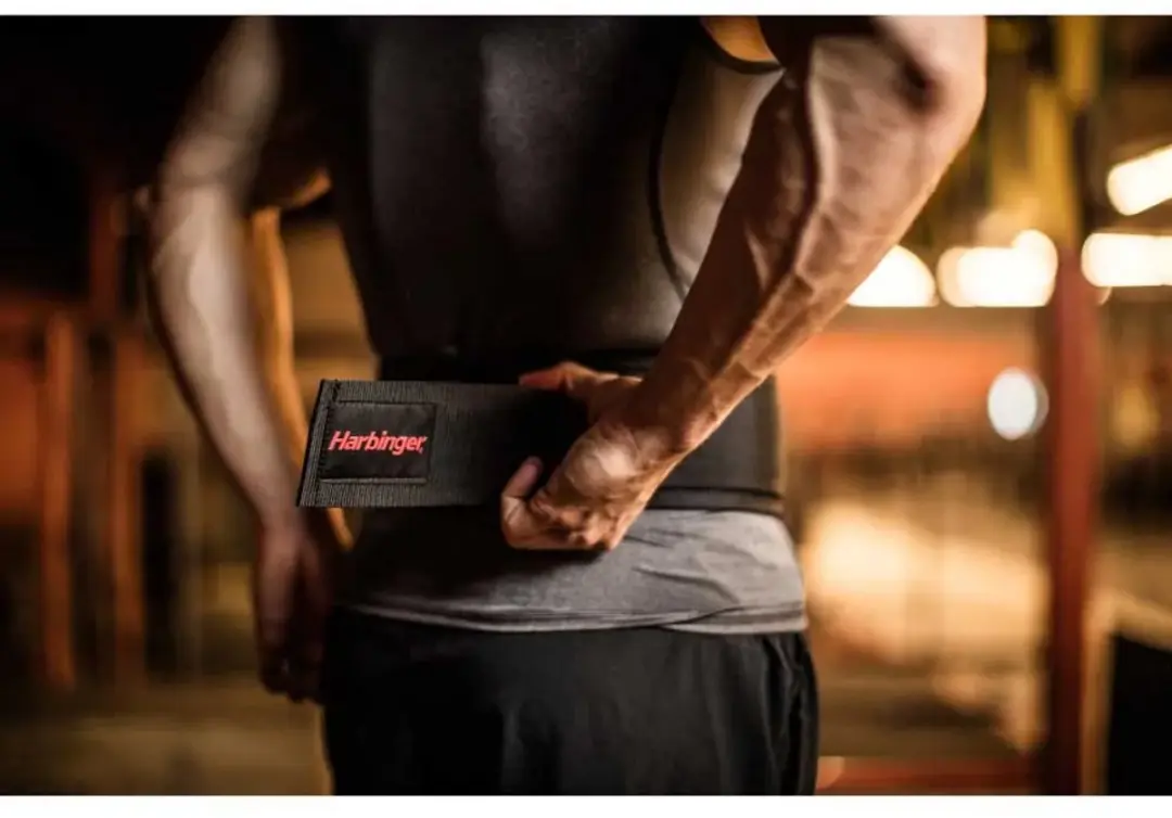 Harbinger Pro Fitness Riem Nylon M - Zwart/Rood