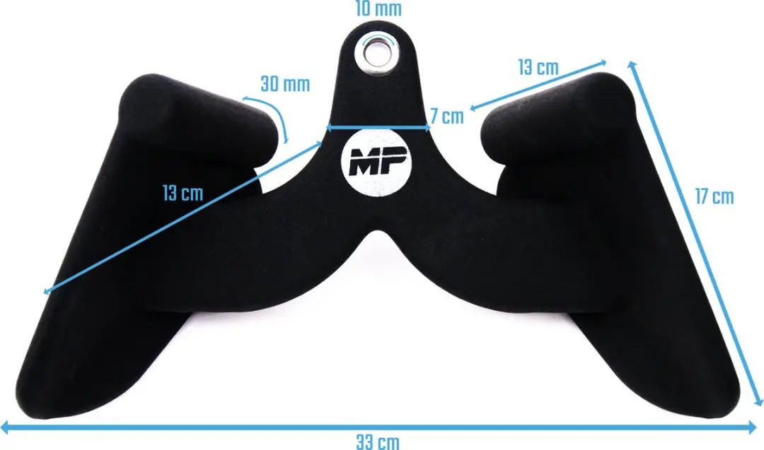 Muscle Power Extra Small Foam Grip 15cm - Zwart