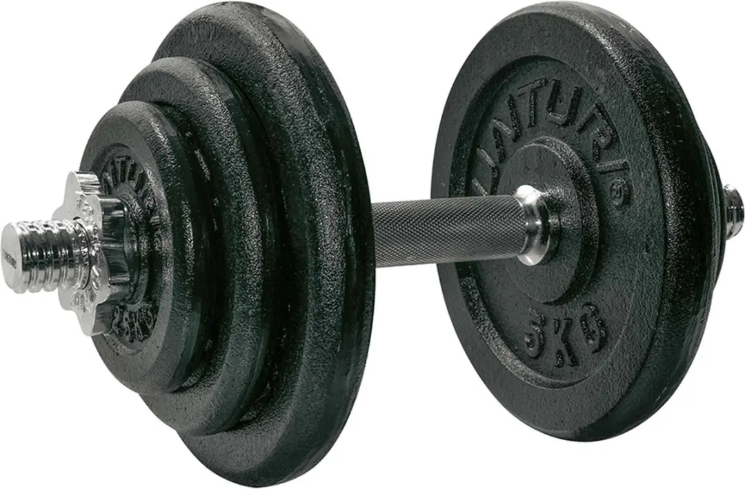 Tunturi Dumbbell Gietijzer 20kg Halterset