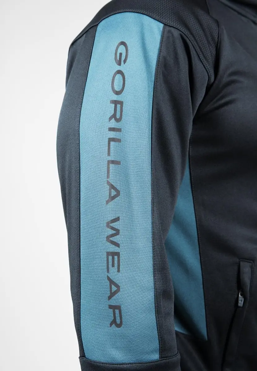 Gorilla Wear Devon Trainingsjas - Grijs/Blauw M - afbeelding 6 van 6