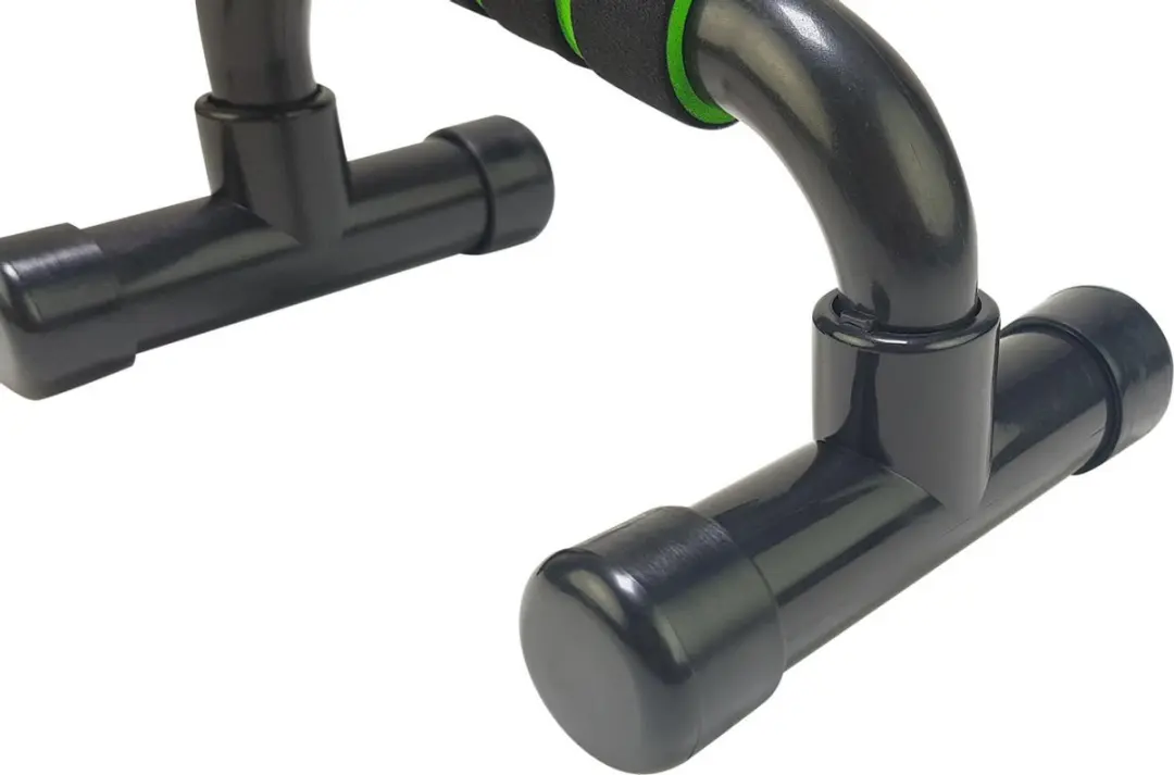 Tunturi Parallettes Opdruksteunen - Zwart/Groen