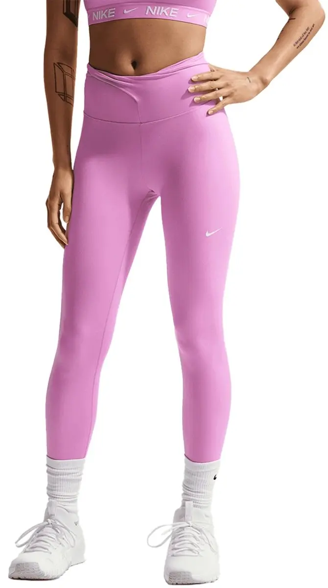 Nike One Dri-FIT HR Tight 7/8 Joggingbroek - Roze