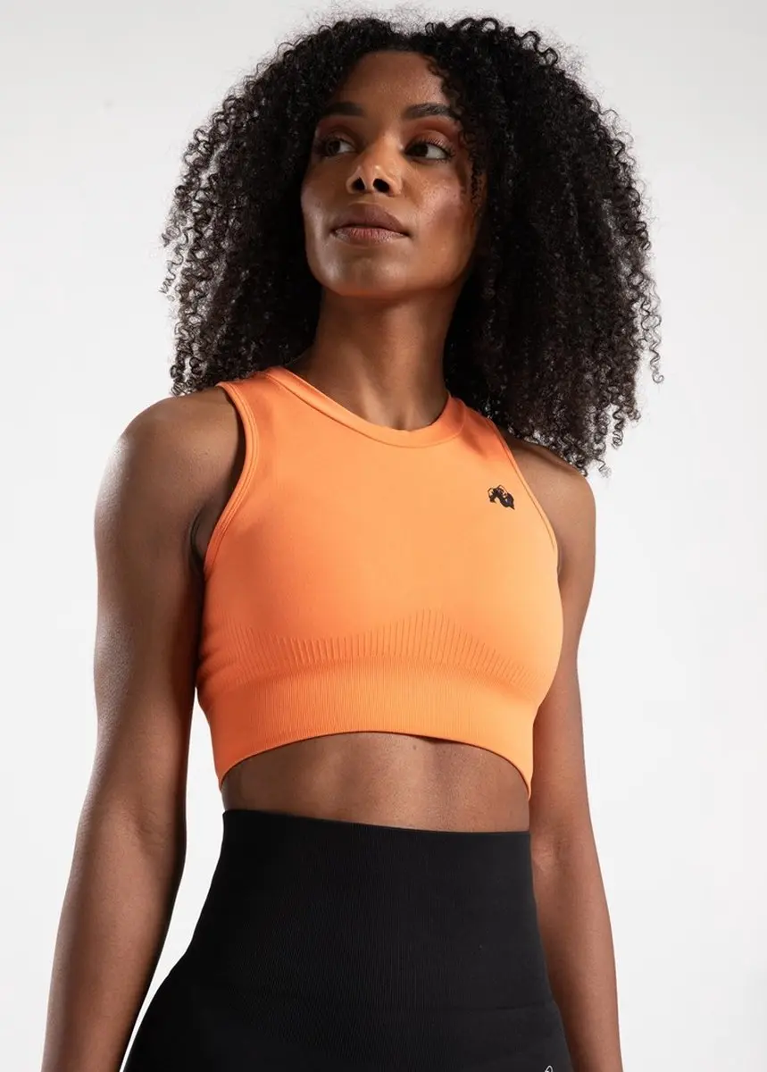 Gorilla Wear Olivia Seamless Crop Top - Perzik - XS/S