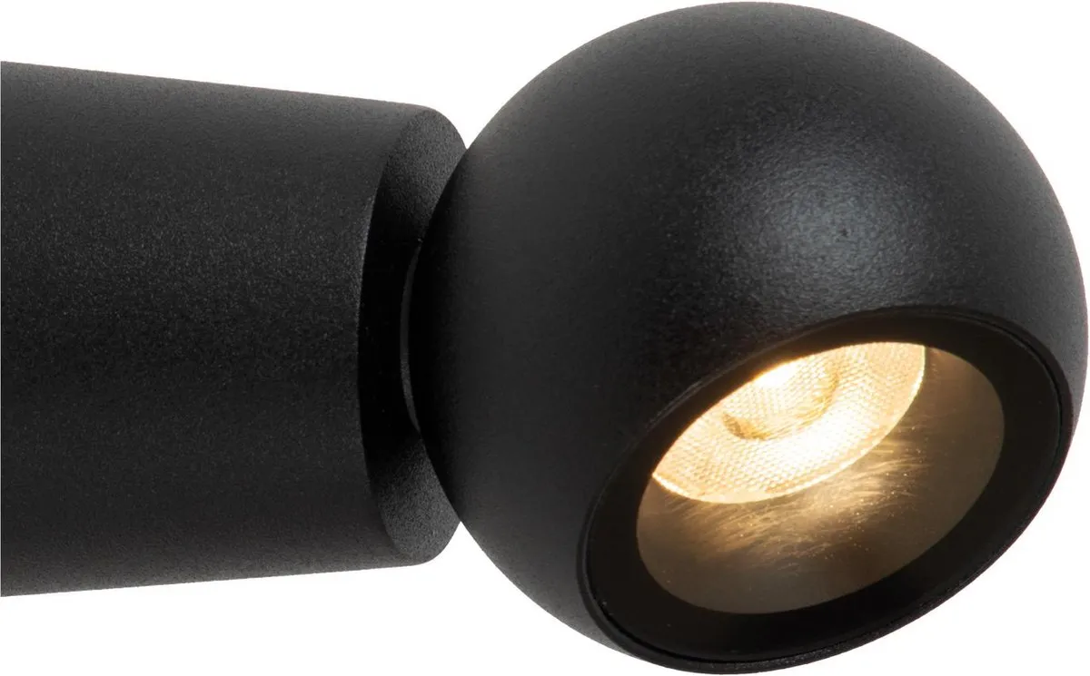 Lucide IPSOS Wandlamp Badkamer LED 6W 2700K IP54 - Zwart