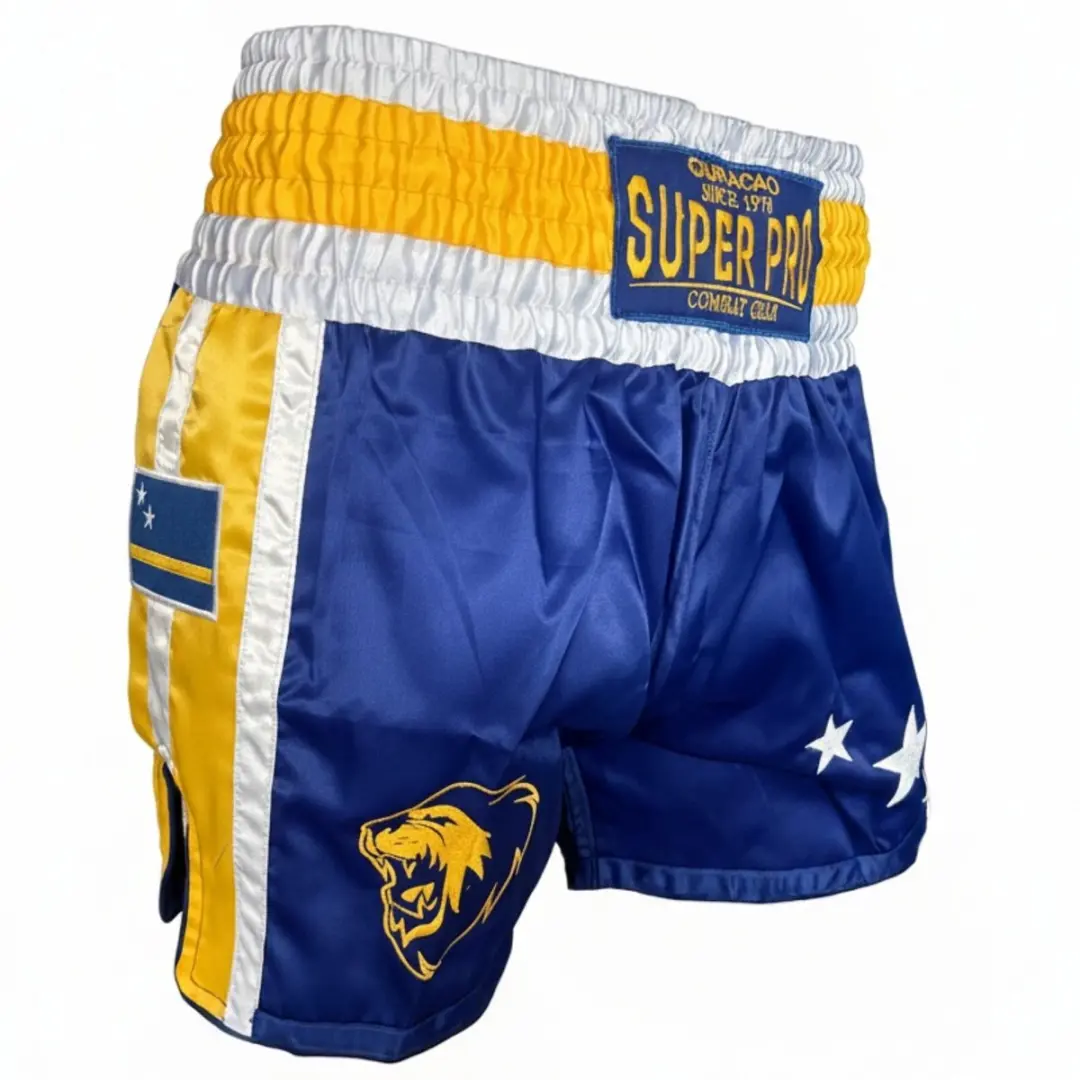 Super Pro Nations Curaçao Kickboksbroekje SPTS110-CU-60301