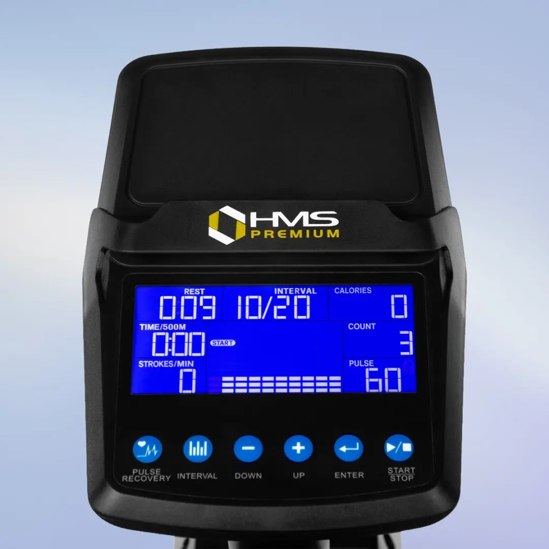 HMS ZM1856 Magnetische Roeimachine - 23 Programma's - 32 Niveaus - Zwart