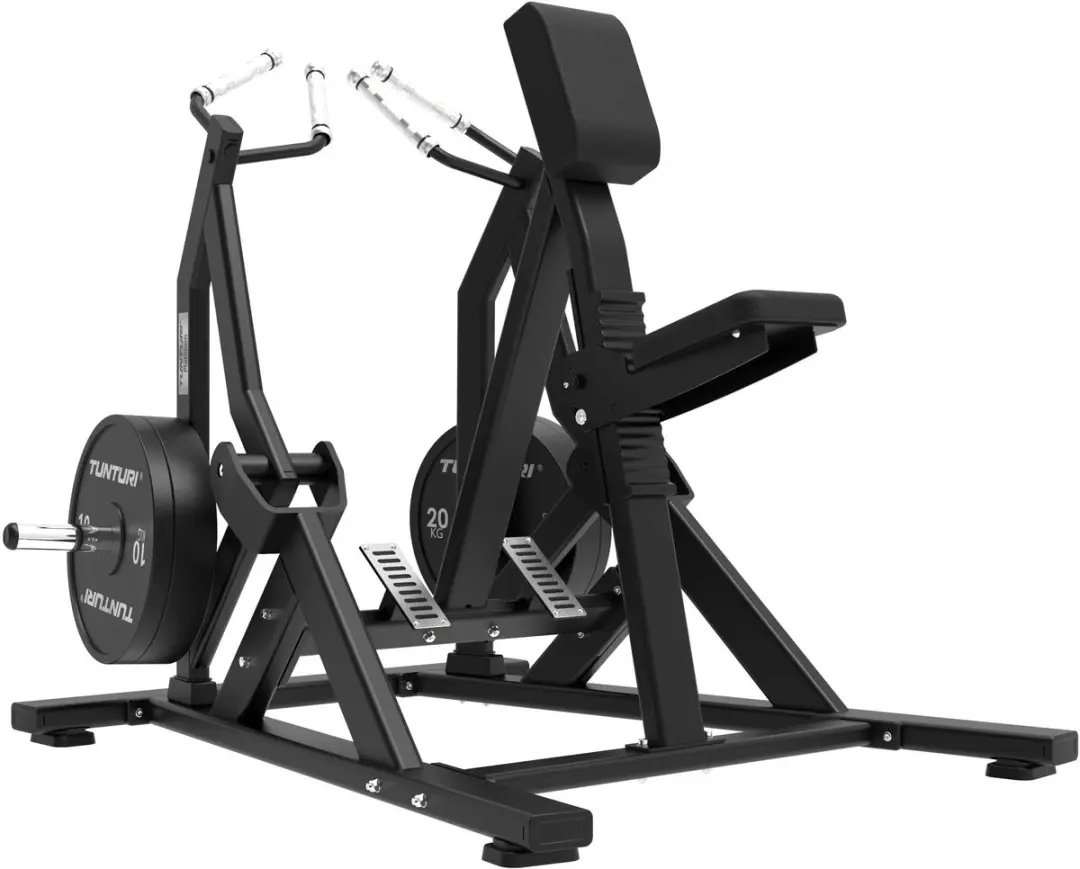 Tunturi Platinum Seated Row Krachtstation - 200kg - Zwart