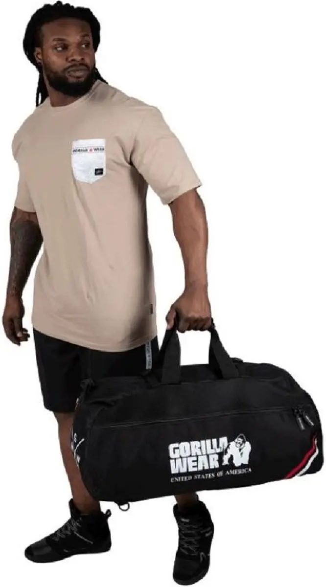 Gorilla Wear Norris Hybride Sporttas 66L - Zwart