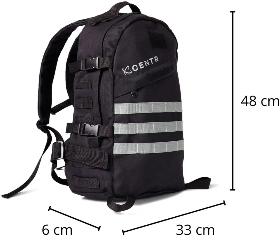 Centr Rucksack Gewichtsvest Rugzak 22.7 kg - Zwart