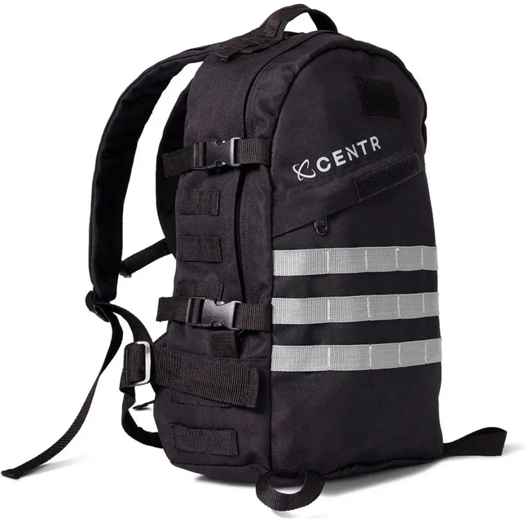 Centr Rucksack Gewichtsvest Rugzak 22.7 kg - Zwart