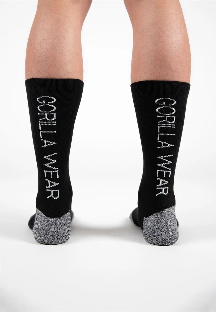 Gorilla Wear Performance Crew Sokken - Zwart - 35-38