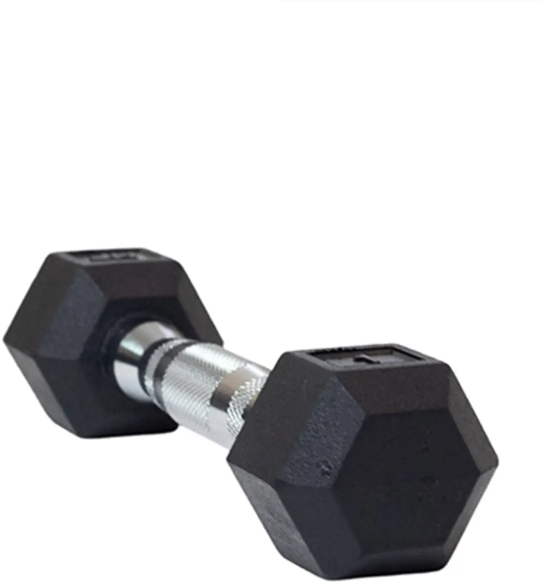 Muscle Power Hexa Dumbbell 1 kg - Zilver/Zwart