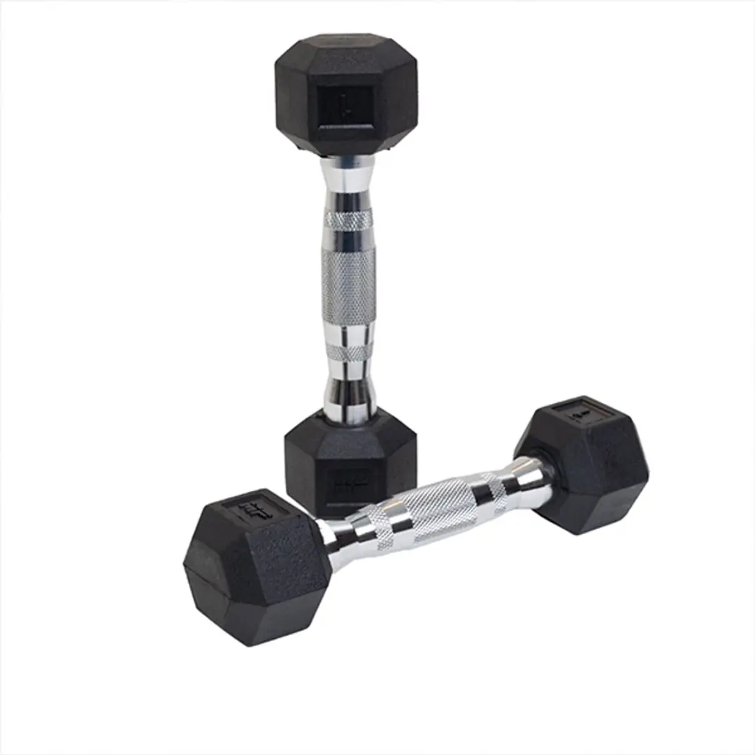Muscle Power Hexa Dumbbell 1 kg - Zilver/Zwart