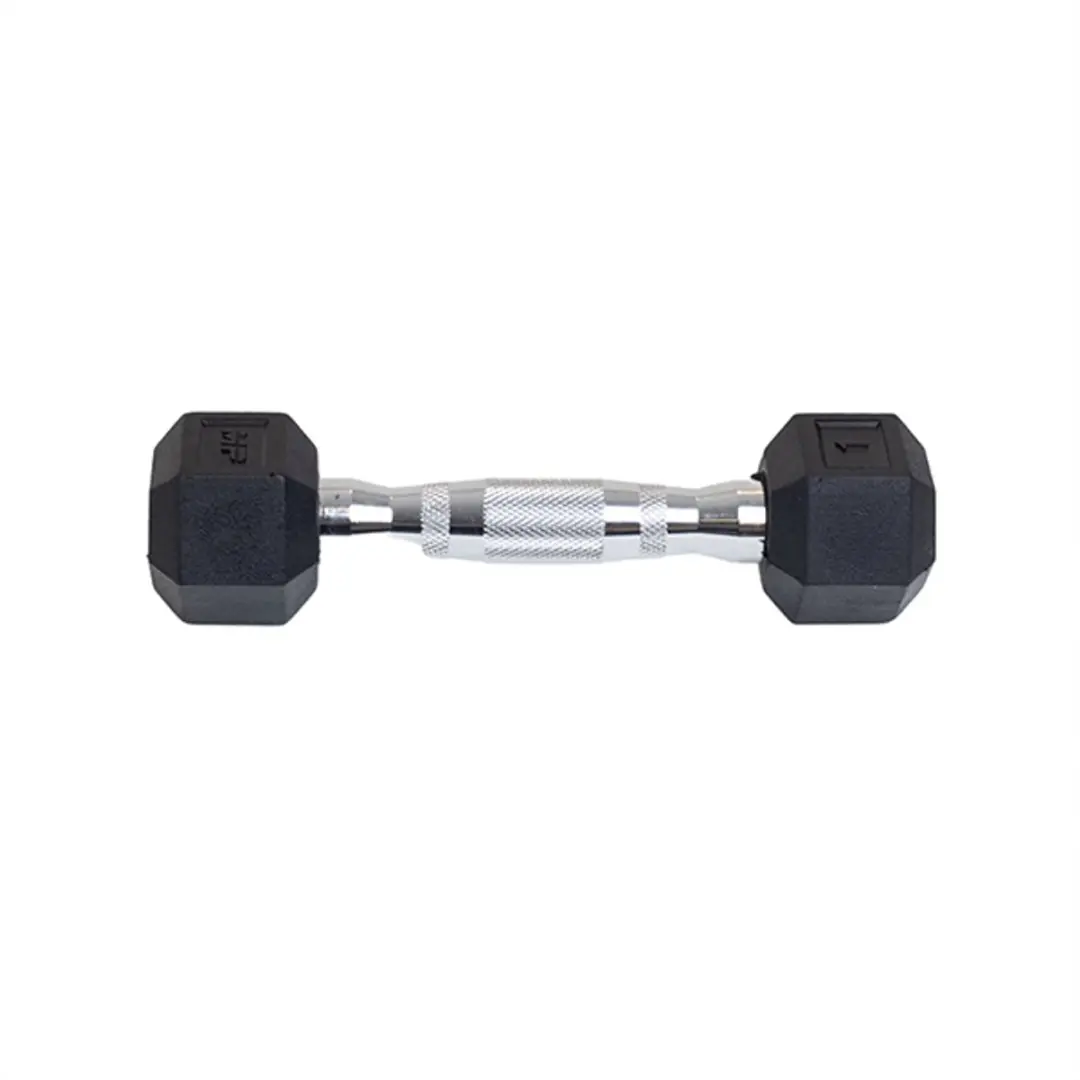 Muscle Power Hexa Dumbbell 1 kg - Zilver/Zwart