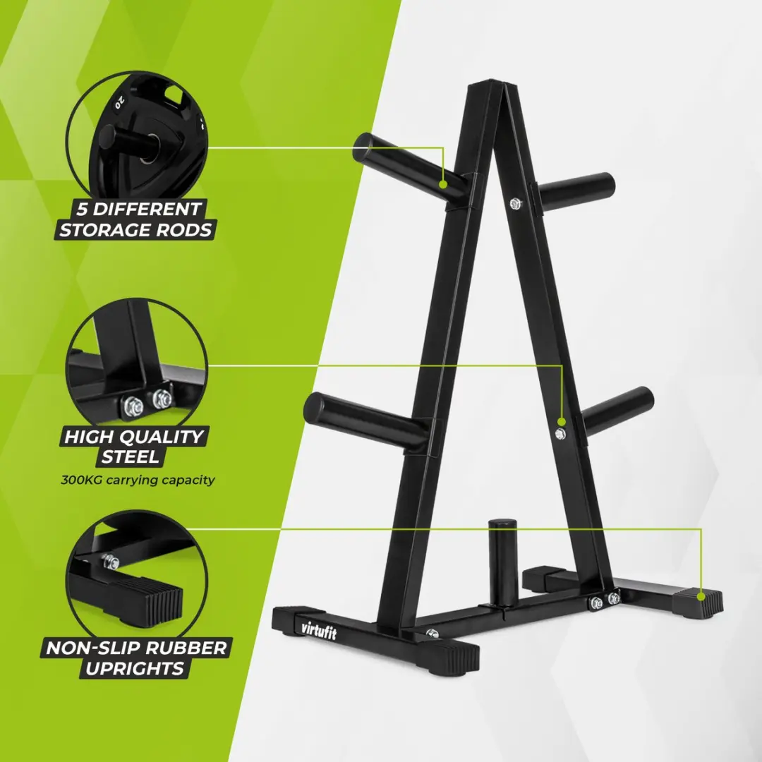VirtuFit Halterschijf Opbergrek 50mm - Zwart - afbeelding 6 van 6