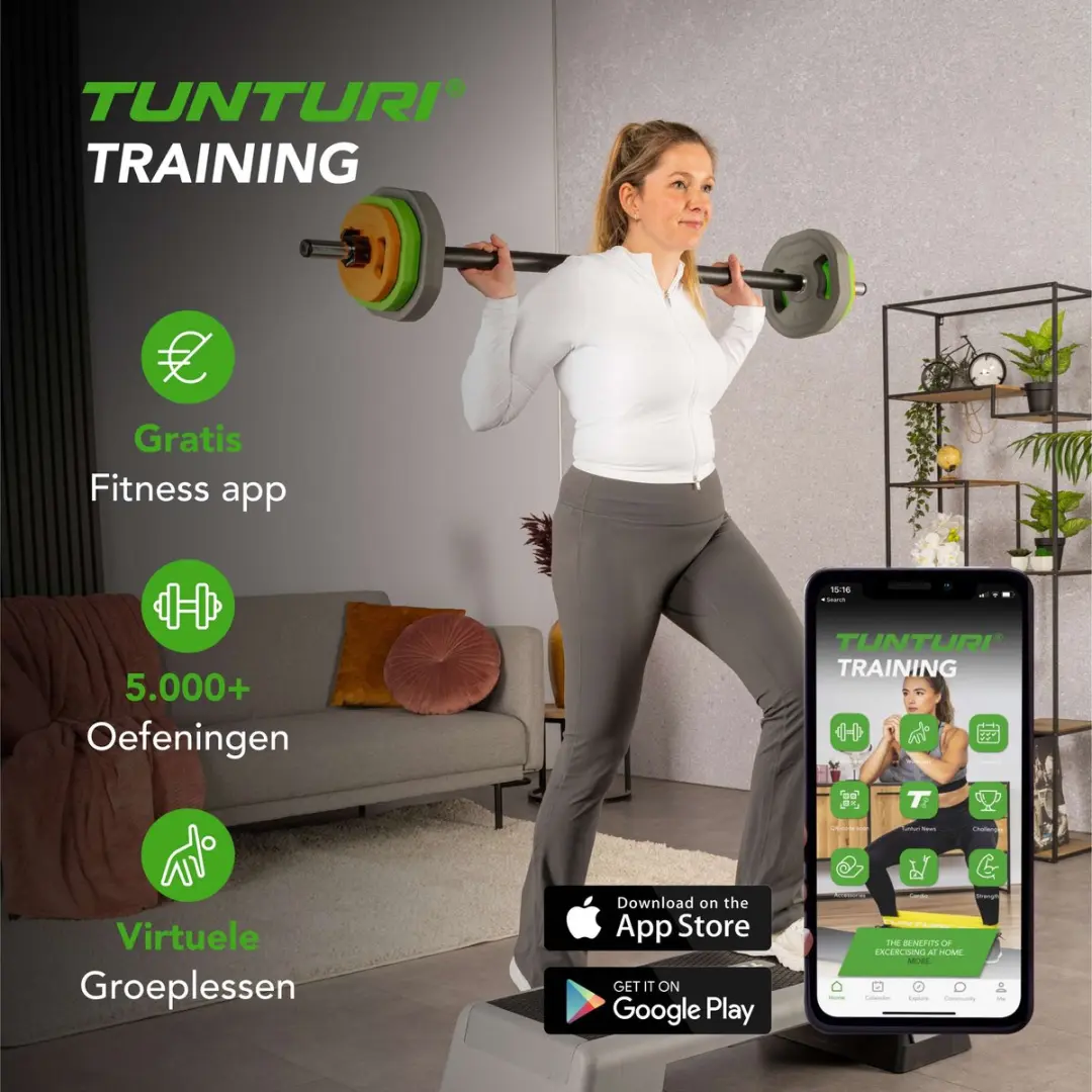 Tunturi Aerobic Pump Gewichtenset 20kg - Halterset met 6 schijven