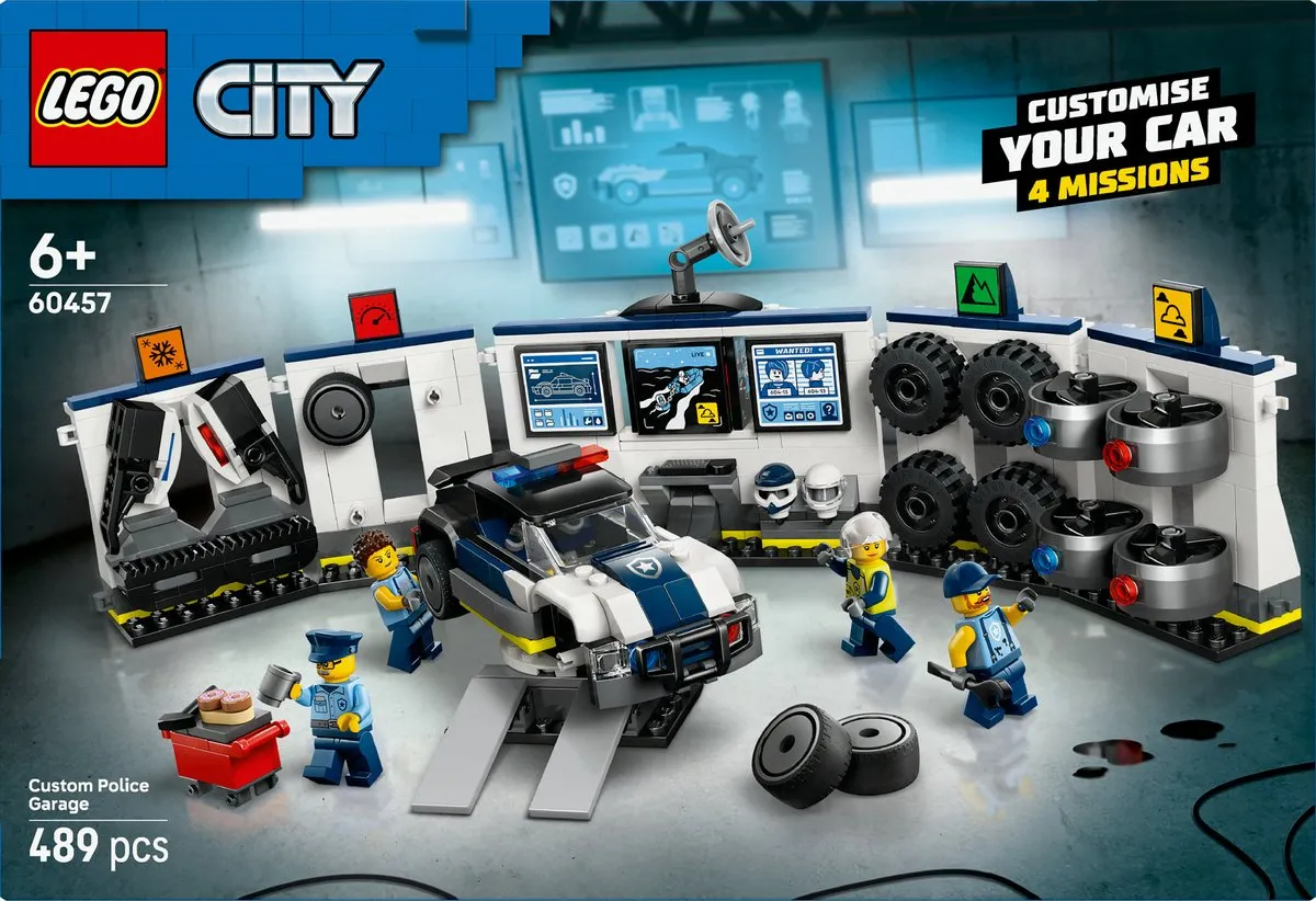 LEGO City 60457 Politie Garage - 489 Stukken