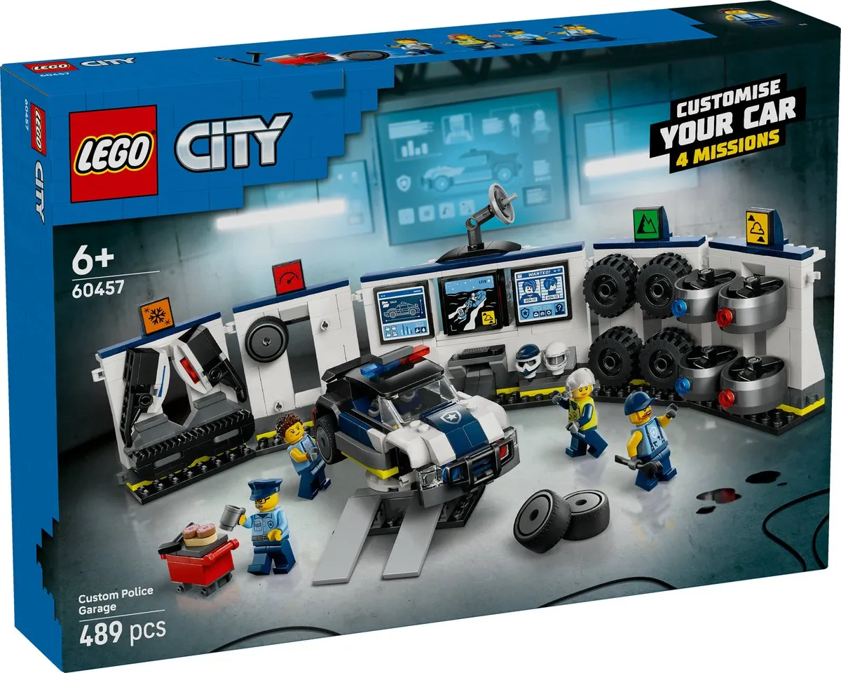 LEGO City 60457 Politie Garage - 489 Stukken - afbeelding 6 van 6