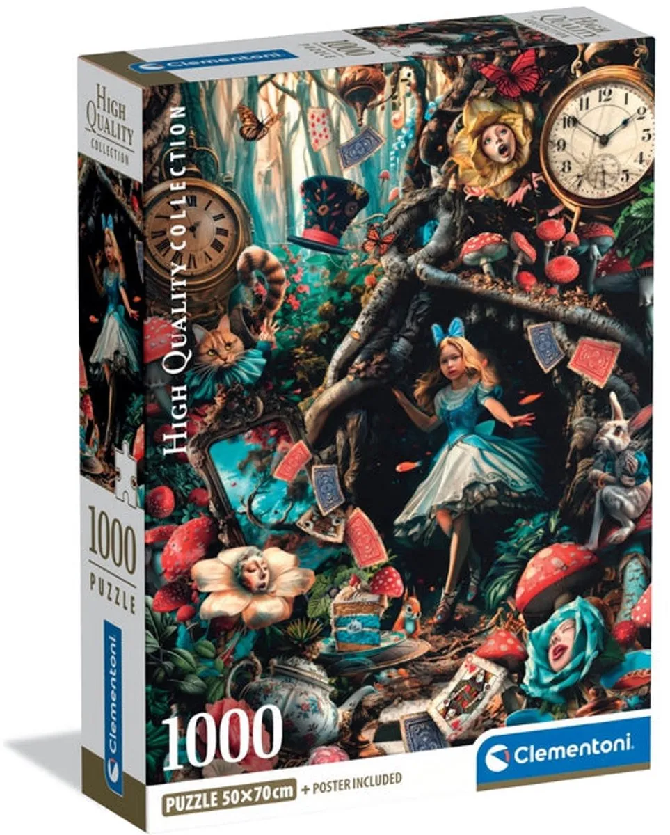 Clementoni Puzzel 1000 Stuks Een Dag in Wonderland