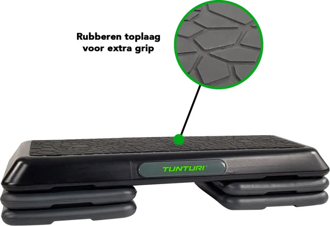 Tunturi Aerobic Step 14TUSCL390 - Verstelbaar - Zwart/Groen/Grijs