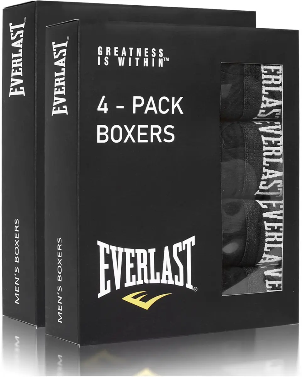 Everlast Bokser Majtki 8 Stuks - M - Zwart