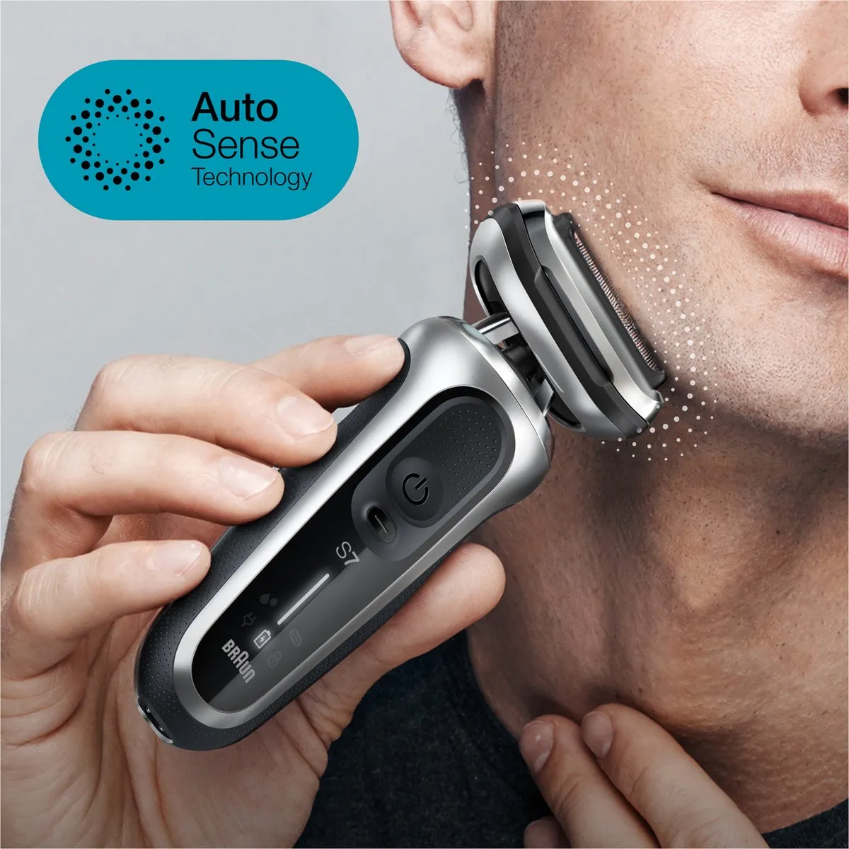 Braun Series 7 71-S4862cs Elektrisch Scheerapparaat - 3 Opzetstukken - Zilver