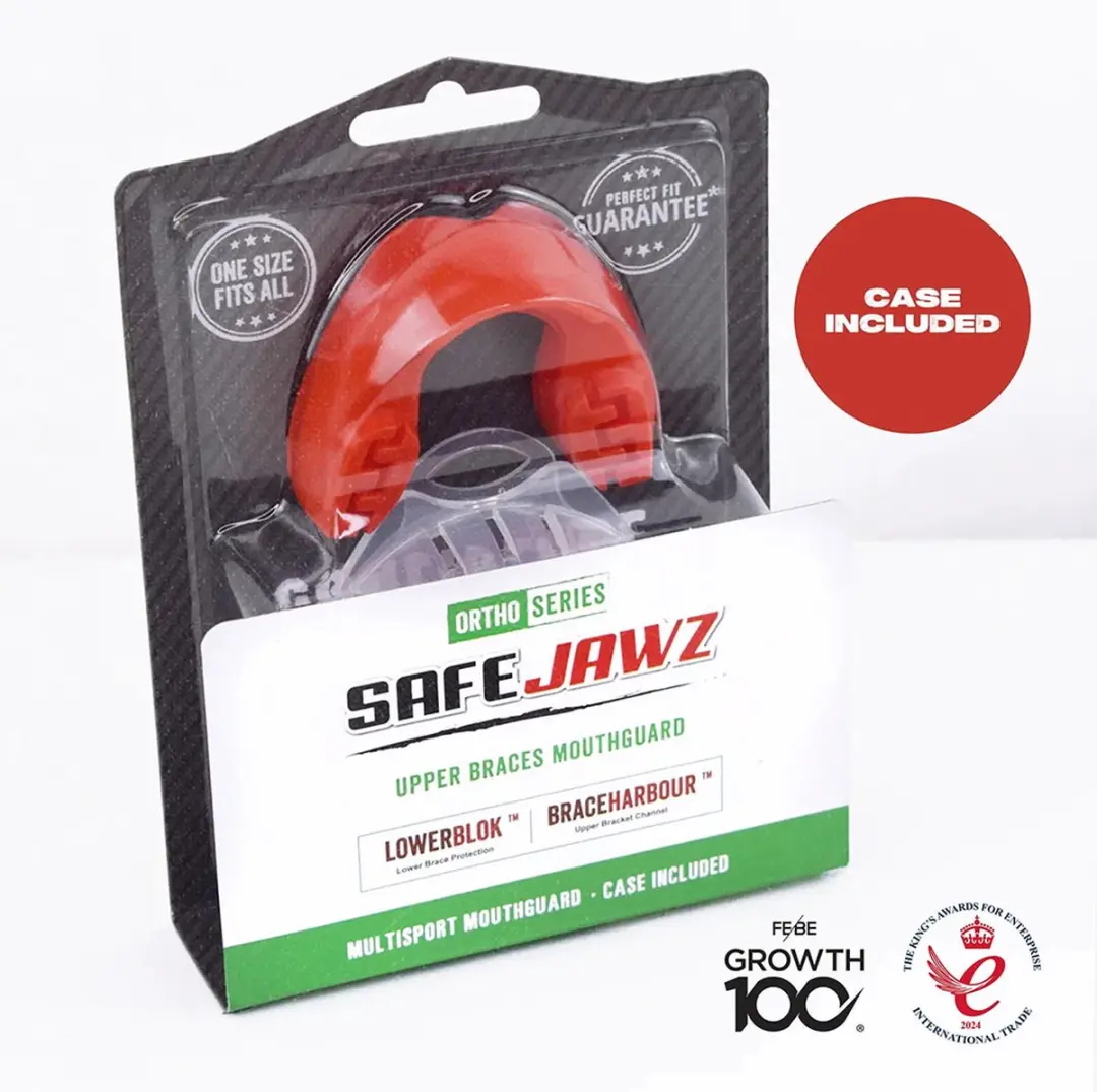 Safejawz Gebitsbeschermer Senior Rood - afbeelding 6 van 6