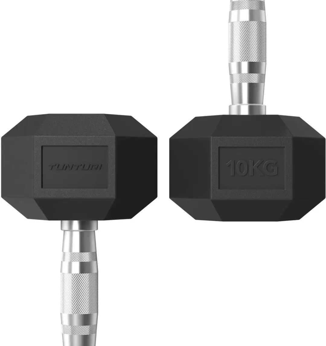 Tunturi Platinum Hexa Dumbbell 10kg - Zwart