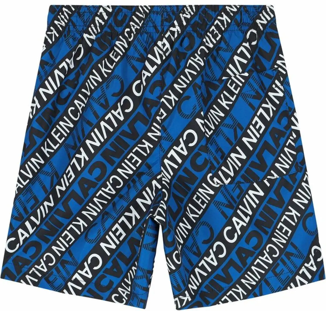 Calvin Klein Jongens Zwemshort Blauw/Zwart