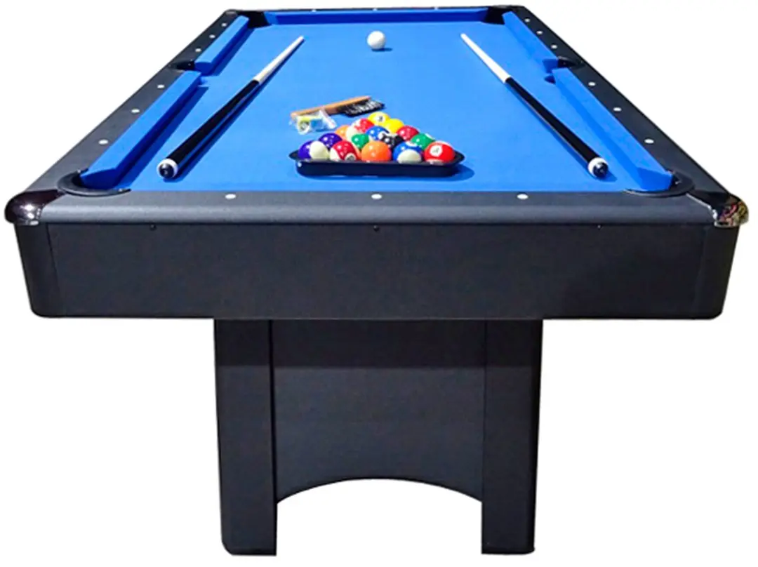 Buffalo Hustler II Pooltafel 6ft - Blauw Laken - Zwart