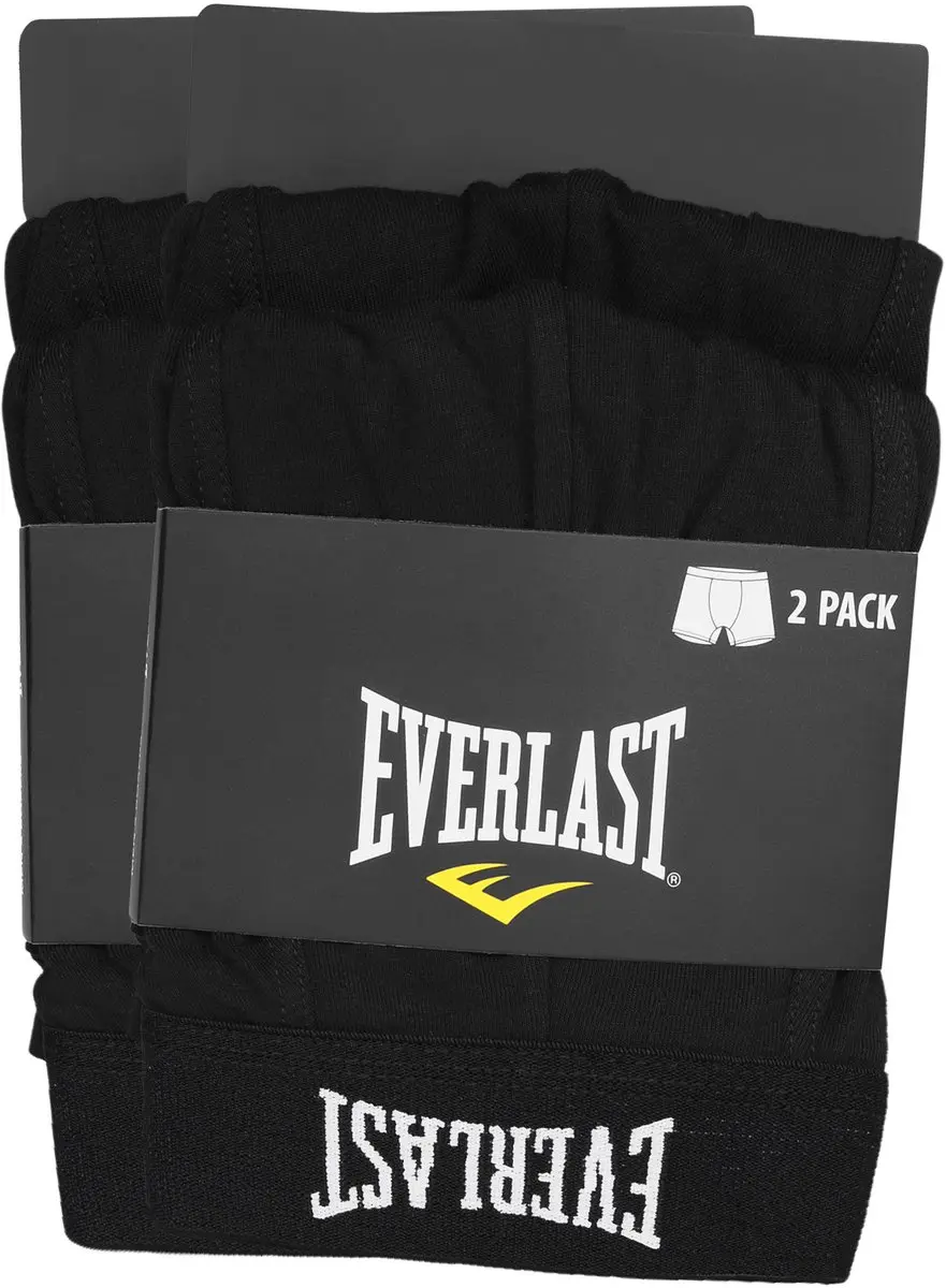 Everlast Heren Boxershorts Katoen - Zwart - Maat L - 4 Stuks