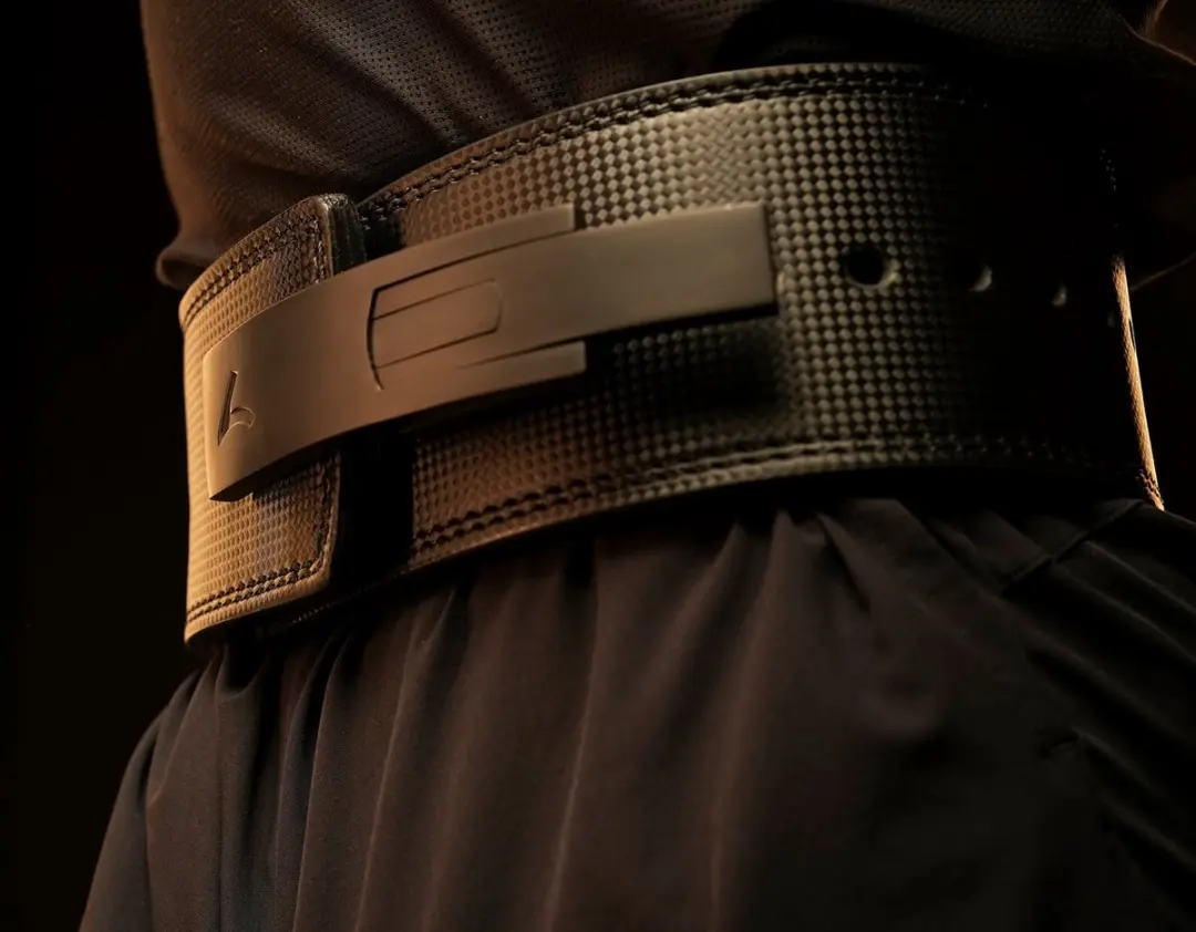 Reeva Carbon Leer Lifting Belt 13mm - S - Zwart