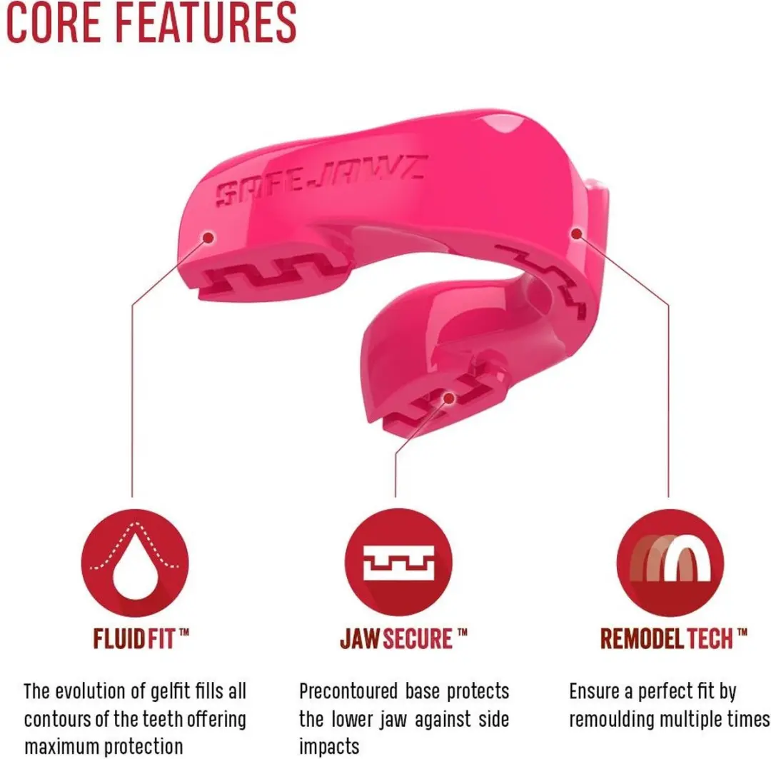 Safejawz Intro-Series Gebitsbeschermer Roze - One Size