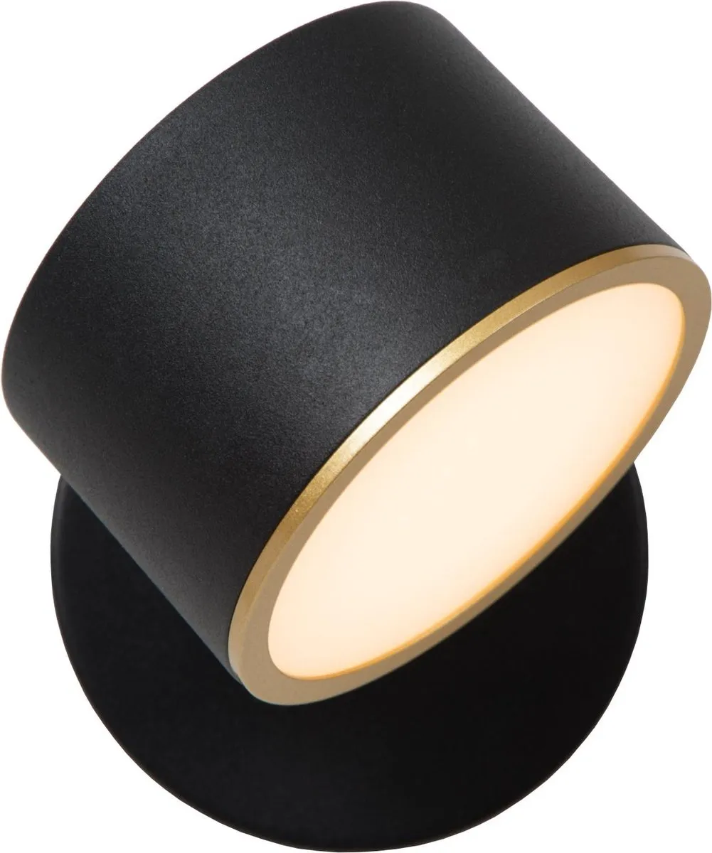 Lucide GIAN Wandlamp LED 9W 2700K - Zwart